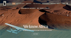 Desktop Screenshot of bushbucksafaris.com