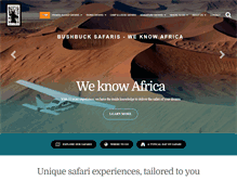 Tablet Screenshot of bushbucksafaris.com